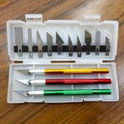 Resim Kağıt Kesme, Vinil Uygulama ve DIY El Sanatları için Keskin Bıçaklar - Sanatsal Yaratıcılık için Elektriksiz Çok Fonksiyonlu El Kazıma Kalem Araçları 