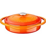 Resim Lava Heritage Serisi 28 CM Döküm Çok Amaçlı Turuncu Yayvan Tencere LV Y ST 28 YK1 O 