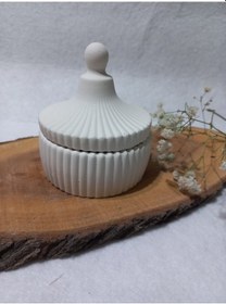 Resim Dekoraktif Çok Amaçlı Şekerlik Beyaz 01 