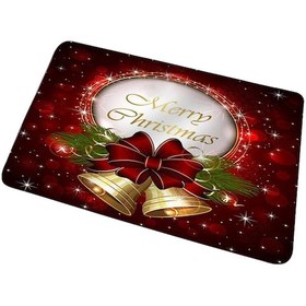 Resim Vkemall Noel Temalı Dekoratif Ve Pratik Kapı Paspası - İç Ve Dış Mekan Kullanımı İçin İdeal 