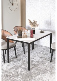 Resim Elegance Yemek Masası Beyaz 120x70 
