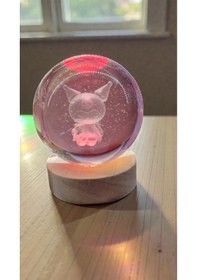 Resim Kuromi Cam Küre Rgb Işıklı 