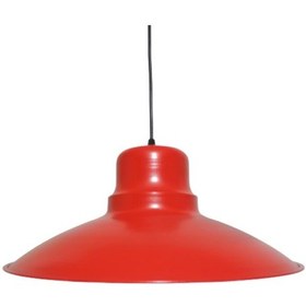 Resim Riolight Retro Kırmızı Içi Beyaz Tekli Metal Sarkıt Çap: 37Cm (538288746) 