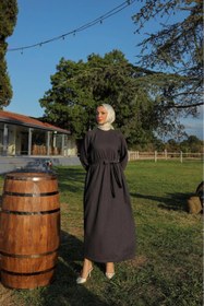 Resim Butik Siyah Tessettür Elbise Modelimiz 