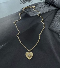 Resim TOPÇUK ZİNCİR KALP KOLYE - Silver 