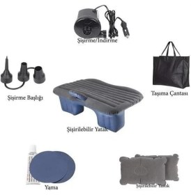 Resim Kampta Araçta Kullanılabilir Şişme Yatak 