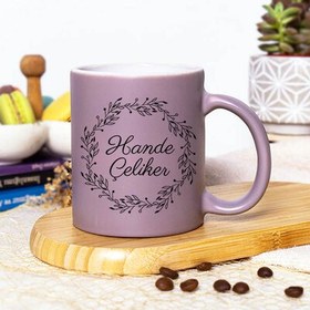 Resim Mor Renk İsimli Kupa Bardak 