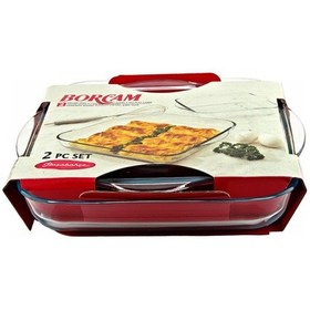 Resim Paşabahçe Borcam Kare Tepsi Set 2'li 159028 