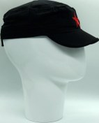 Resim Hoppe Siyah Yazlık Yıldızlı Nakışlı Castro Cap Fidel 