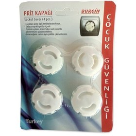 Resim Priz Kapağı Priz Emniyet Kapağı 4 Adet 