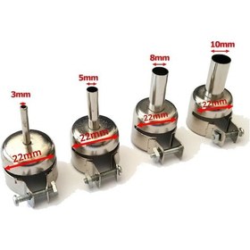 Resim Best 878d 898d için 4 Adet Hava Üfleme Nozul Başlık 3-5-8-10mm 