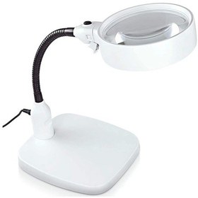 Resim -masaüstü 10x Led Işıklı Büyüteç Okuma El Sanatları Onarım Büyüteç 7765 