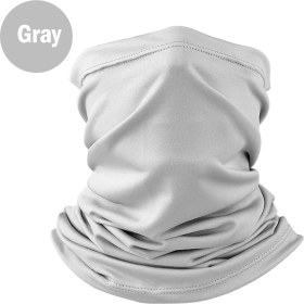 Resim Chaoduo Shop Gri Tarzı Uv Protection Ice Silk Face Cover Neck Tube Outdoor Sports Bandana Scarf Breathable Hiking Scarf Neck Gaiter Bandana (Yurt Dışından) 