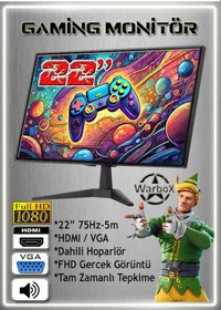 Resim Warbox Pitbull Xeon X5650 16 GB 256 GB SSD 4 GB R7-240 22" W10P Masaüstü Oyuncu Bilgisayarı 