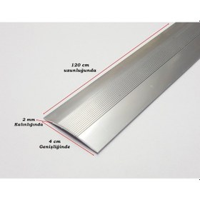 Resim Alüminyum Kapı Eşik Profili Zemin Parke Profili 4 Cm X 120 Cm Gri 112295575 