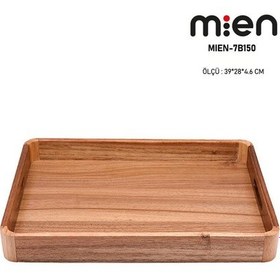 Resim Mien Akasya Tepsi 39 X 28 X 4,6 Cm Kahverengi 