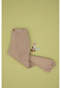 Resim U.s. Polo Assn. Kız Çocuk Kum Pantolon Kanvas-chino 50301376-vr085 Kum 