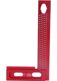 Resim Symbee Ahşap İşçiliği Çizici Cetveli Alüminyum T-200 200mm Dayanıklı Korozyona Dayanıklı Hassas İşaretleme Aracı 