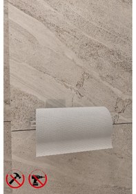 Resim Güçlü Yapışkanlı Modern Tasarım Solo Havluluk- Solo Kağıt Havlu Krom 