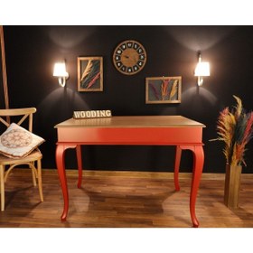 Resim Wooding Mobilya Wooding 100 Cm Masif Kırmızı Naturel Yemek Masası 