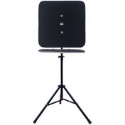 Resim Raf Düzenekli Tripod Ayaklı Kare Dart Arkalık. Siyah 