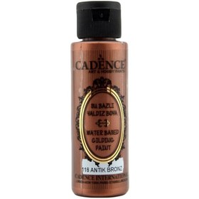Resim Cadence Su Bazlı Yaldız Metalik Boya 70ml 118 Bronz 