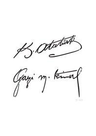 Resim Atatürk Imzası Stencil Boyama Şablonu 30X30 Cm. Duvar Stencil. Fa 