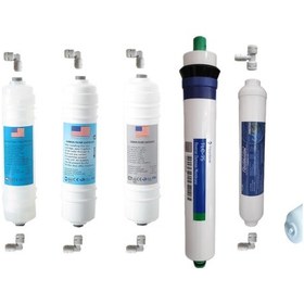 Resim Filtre Dünyası Usa Inline Su Arıtma Filtresi Pentair Mebranlı Filtre Takımı 5Li 