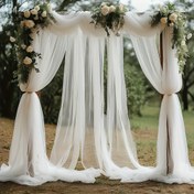 Resim 26 Ayak Büyük Beyaz Düğün Kemer Kumaş, Romantik Törenler, Alınlıklar, Parti Dekoru, Sahne Arka Planları, Çağdaş Polyester Dekor Elektrik Olmadan, Noel, Cadılar Bayramı, Şükran Günü, Yılbaşı, Sevgililer Günü için Çok Yönlü - 1 Adet Paket 