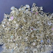 Resim 50 adet Lüks Tırnak Sanatı Süsleme Seti, Altın/Gümüş Alaşımlı, Taşlı, İnci, Aşk, Yay, Çeşitli Parlak, Kokusuz, DIY El Sanatları ve Takı Yapımı için 