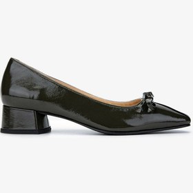 Resim Valmenti Kadın Hakiki Deri Yeşil Topuklu Ayakkabı 33 0804 Bn Ayk Sk24-25 Yesıl Rgn YESIL 