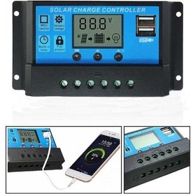 Resim Unichrome 20A Solar Güneş Paneli Akü Şarj Kontrol Cihazı 