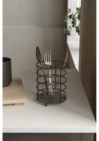 Resim Teknotel Tezgah Üstü Yuvarlak Kaşıklık Mat Siyah Mg069 Siyah 