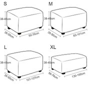 Resim Bordo 4 Boyutları Kadife Dayanıklı Özelleştirilmiş Streç Ayak Dayama Osmanlı Kapak Katlanır Depolamalı Tabure Mobilya Koruyucu Dikdörtgen Slipcover S 