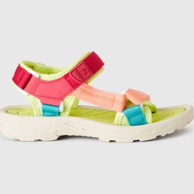 Resim United Colors of Benetton Erkek Çocuk Sarı Çift Bantlı Cırt Cırtlı Sandalet 