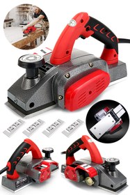 Resim STEİNER Titan 4200 Watt Bakır Sargılı Metal Şanzuman Çift Bıçaklı Planya Rende Makinesi K4453 + 4 Bıçak 