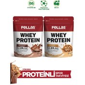 Resim Fellas Whey Protein Tozu 2'li - Çikolata Aromalı 175 G + Kurabiye Aromalı 175 G Çikolata - Kurabiye 