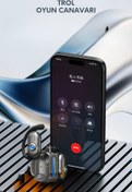 Resim VOOKA Trol Gaming Kablosuz Bluetooth 5.4 Oyuncu Kulaklık, 50 ms Gecikme, Çift Mod, HD Mikrofon ENC/TWS 