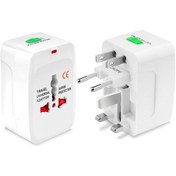 Resim Yuntech01 Çevirici Fiş, Evrensel Kullanım, Amerikan/avrupa/ingiliz/avustralya Standartları, 2500w, Ateş Engelleme Pc/abs Plastik, Beyaz 10a, 85-264v 