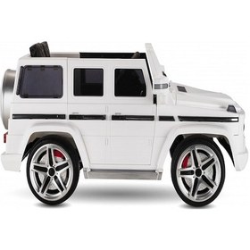 Resim Babyhope 439 Akülü Jeep Araba Sedef Beyaz 