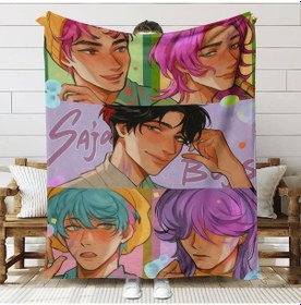Resim Huntrix K-pop Baskılı Battaniye Kanepe Ve Yatak İçin Flanel Örtü Anime Teması Snt053 150+130cm Snt053 150+130cm Snt053 