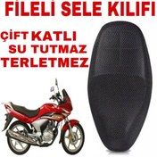 Resim DURANMOTOR Honda Cbf 150 Motosiklet Sele Koltuk Kılıfı 3d Çift Katlı File 