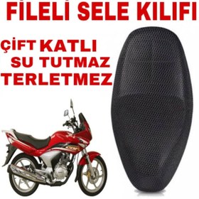 Resim DURANMOTOR Honda Cbf 150 Motosiklet Sele Koltuk Kılıfı 3d Çift Katlı File 