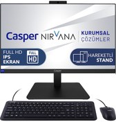 Resim Casper Nirvana A70.1270-BF00X-V i7-12700H 16 GB 1 TB NVMe SSD 23.8" Dos AIO Masaüstü Bilgisayar 