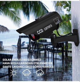 Resim Güneş Enerjili Solar Sahte Kamera Solar Caydırıcı Diger