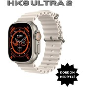 Resim Hk9 Ultra 2 Akıllı Saat Çift Çekirdek 2 GB Dahili Hafıza Yapay Zeka Destekli Oyun Yüklü (2 Kordon) 