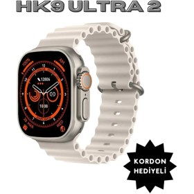 Resim Hk9 Ultra 2 Akıllı Saat Çift Çekirdek 2 GB Dahili Hafıza Yapay Zeka Destekli Oyun Yüklü (2 Kordon) 