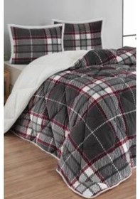 Resim Merinos Comforter 3 Parça Yorgan Seti220x240cm Anna Gri Grı Gri 