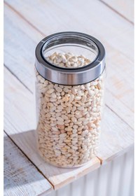 Resim Acar Calix Cam Kavanoz - 21 Cm Cam 