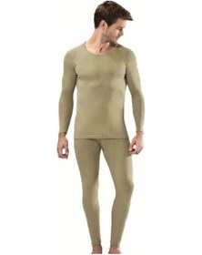 Resim 0125 Erkerk Haki Termal Tek Alt Tayt - Içlik Yeşil 